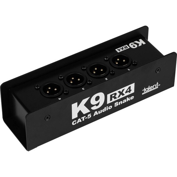 Main product image for Talent K9-RX4 4 Channel Cat5 XLR Audio Snake Box